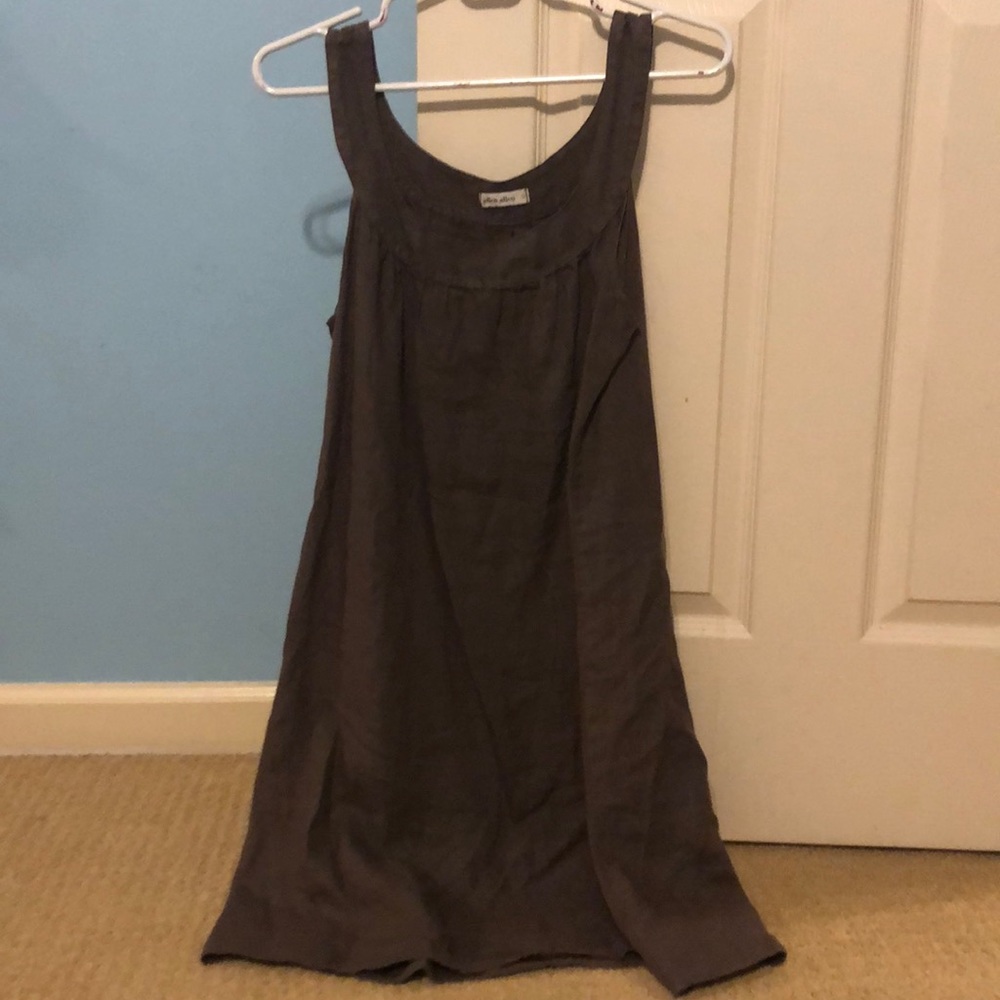 Brown/Taupe Linen Dress